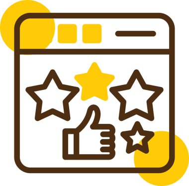 derecelendirme ikonu vektör illüstrasyonu