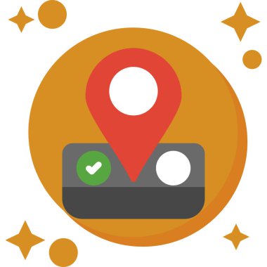 konumu PIN vektör çizim