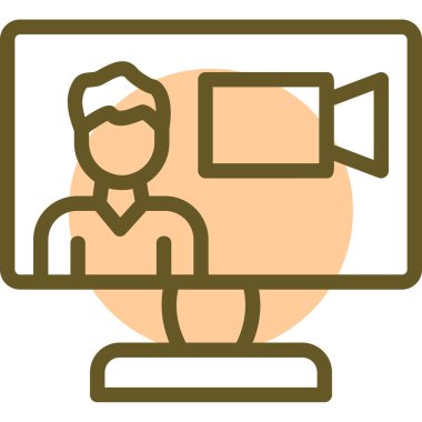 Simge simgesinin vektör illüstrasyonu