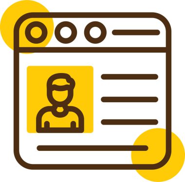 Bir adamla birlikte bir belgenin vektör illüstrasyonu