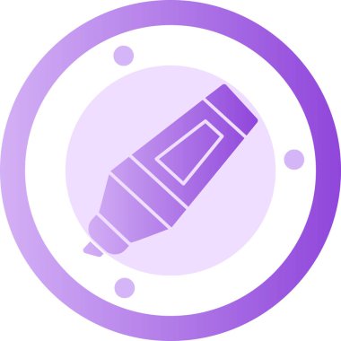 Kalem. Web simgesi basit illüstrasyon