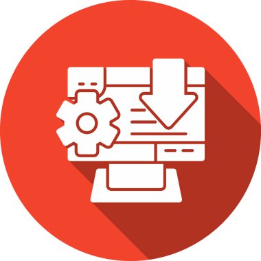 işletme pazarlama yönetimi simgesi düz stil