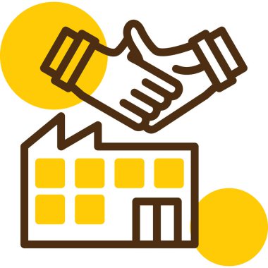 Bina. Web simgesi basit illüstrasyon