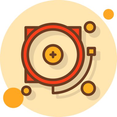 hedef simge, vektör illüstrasyonu