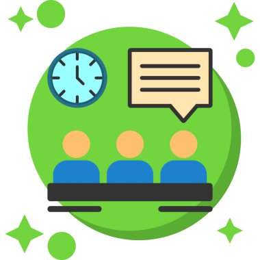 iş yönetimi dairesi simgesi - biçimi