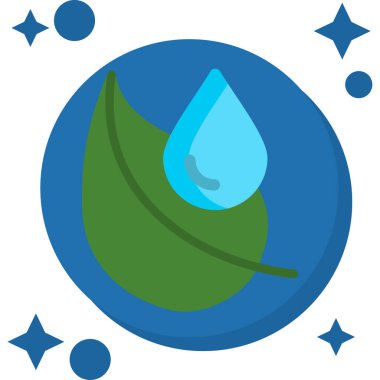 Çevre koruma simgesi düz biçimli