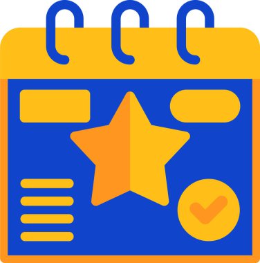 Takvim. Web simgesi basit tasarım