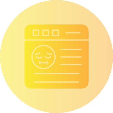 Çizgi film simgesinin vektör çizimi