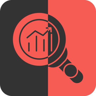 İş Grafiği Simgesi Moda Biçiminde İzole Arkaplan