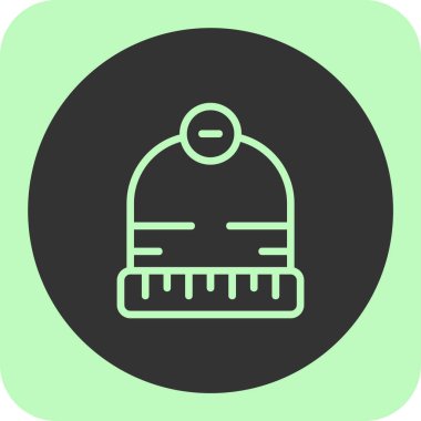 hat simgesi izole edilmiş vektör illüstrasyonu