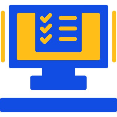 Bilgisayar. Web simgesi basit illüstrasyon