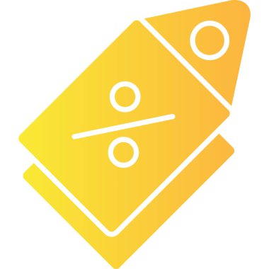 Fiyat etiketi düz vektör simgesi