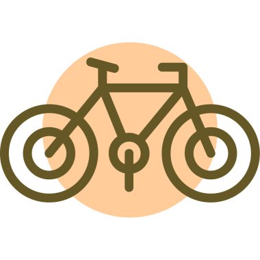 Bisiklet. Web simgesi basit illüstrasyon