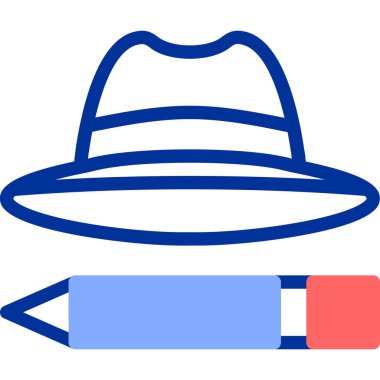 Çizgi film şapkasının vektör çizimi