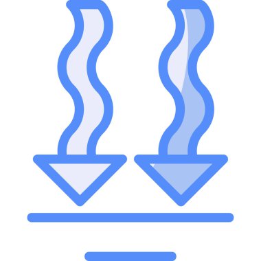 Sıcak su ikonu. özet sıcak vektör simgesi rengi düz izole