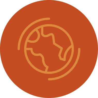 Vektör Gezegen Dünya simgesi