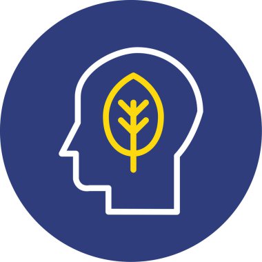 Bir ağaç simgesinin vektör illüstrasyonu