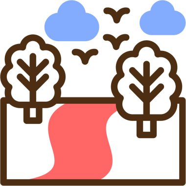 bulut web simgesi, basit vektör illüstrasyonu