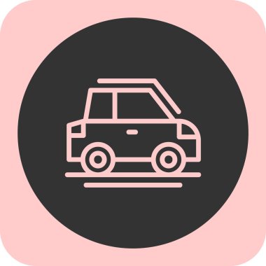 araba simgesi vektör illüstrasyonu