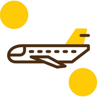 Uçak. Web simgesi basit illüstrasyon