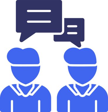 Sohbet simgesi, vektör çizimi