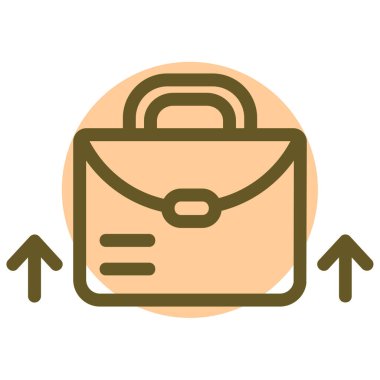 çanta simgesi vektör illüstrasyonu