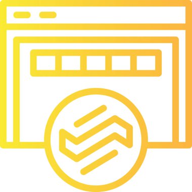 Web simgesi vektör illüstrasyonu