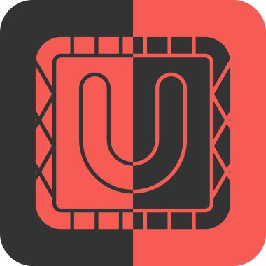 Tek B-harfi c 'nin vektör illüstrasyonu