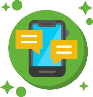 ileti simgesi, vektör illüstrasyonu