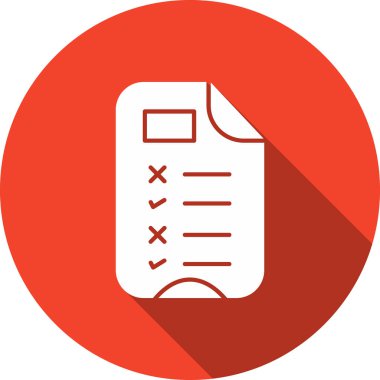 belge simgesi vektör illüstrasyonu