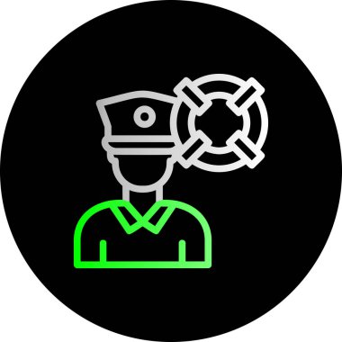 Maskeli bir adamın vektör çizimi