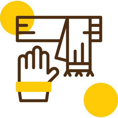 Bir kadın simgesinin vektör illüstrasyonu