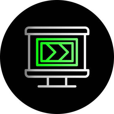 bilgisayar simgesi vektör illüstrasyonu