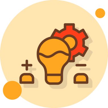 fikir web simgesi, basit vektör illüstrasyonu