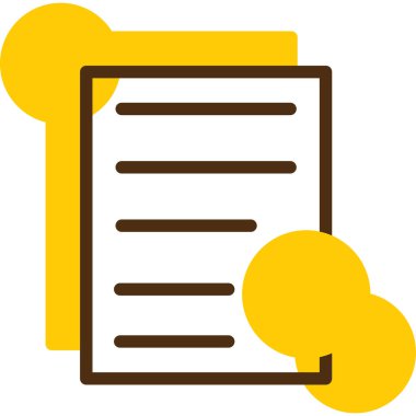 Belge. Web simgesi basit illüstrasyon