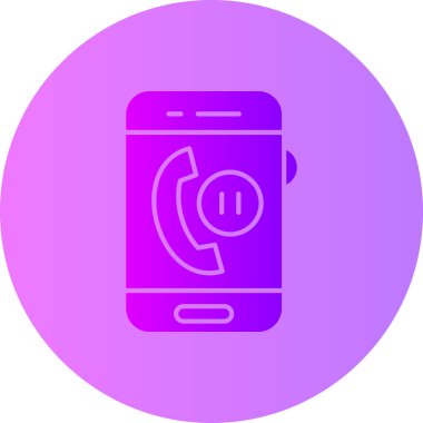 Telefon simgesinin vektör illüstrasyonu