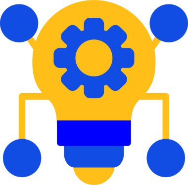 fikir web simgesi, basit vektör illüstrasyonu