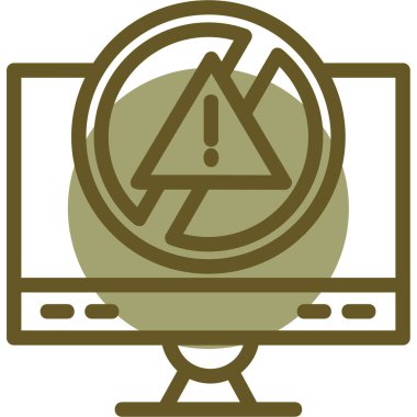 Bilgisayar simgesinin vektör illüstrasyonu