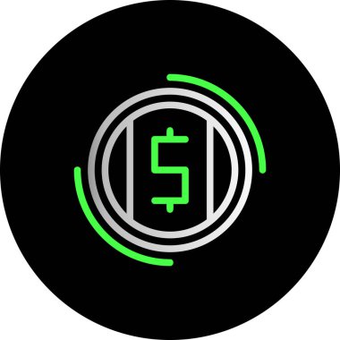 Dolar Simgesi Moda Biçiminde İzole Arkaplan