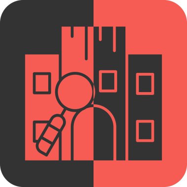 Modern mimari simgesinin vektör illüstrasyonu