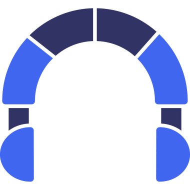 Kulaklık. Web simgesi basit illüstrasyon