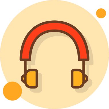 Müzik. Web simgesi basit illüstrasyon