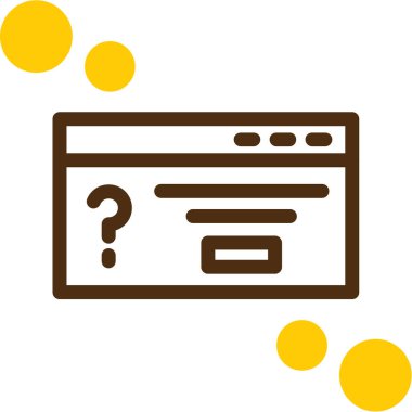 Soru işareti simgesi. Basit resimleme