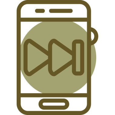 akıllı telefon simgesi vektör illüstrasyonu