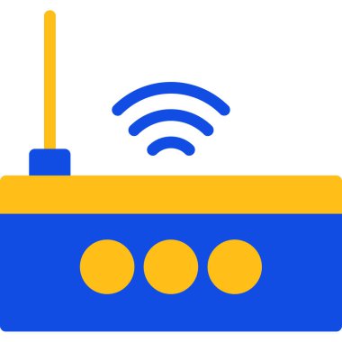 Kablosuz. Web simgesi basit illüstrasyon