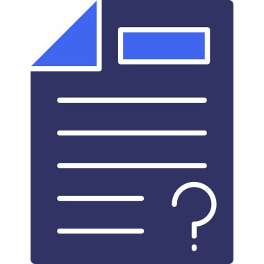 Belge. Web simgesi basit illüstrasyon