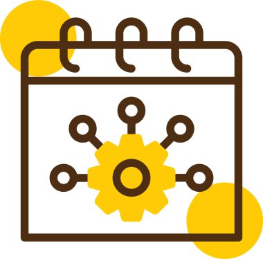 Takvim. Web simgesi vektör illüstrasyonu