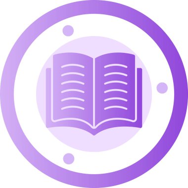 Kitap. Web simgesi basit illüstrasyon