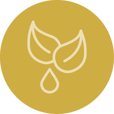 Yaprak modern simgesinin vektör illüstrasyonu