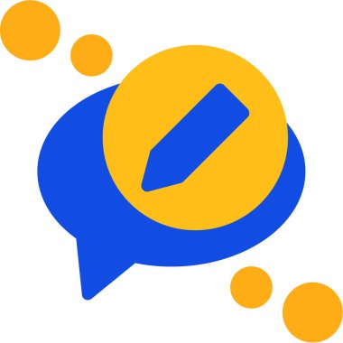 Konuş. Web simgesi basit illüstrasyon